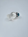 Blue howlite tribal ring