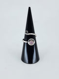 Gemstone spiral tribal ring