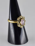 Rose Quartz tribal ring
