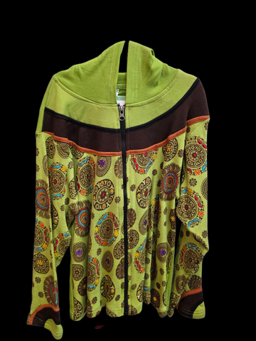 Children's mandala zip jumper