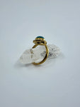 Blue howlite tribal ring