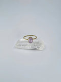 Rose quartz tribal ring