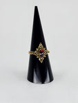 Garnet tribal ring