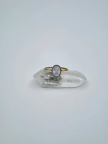 Moonstone tribal ring
