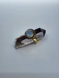 Moonstone tribal ring