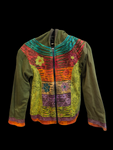 Children's floral lined zip jacket