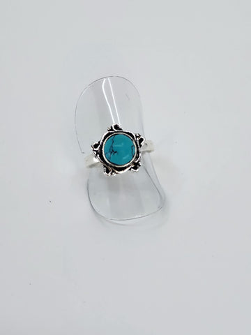Blue Howlite tribal ring