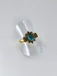 Blue howlite tribal ring