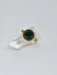 Green Aventurine tribal ring