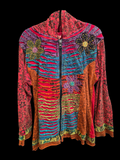 Children's floral zip hoodie