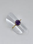 Amethyst tribal ring