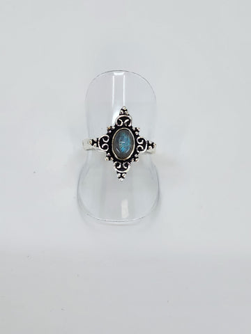 Labradorite tribal ring