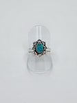 Blue Howlite tribal ring