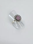Rose Quartz tribal ring