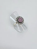 Rose Quartz tribal ring