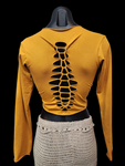Alira slashed tie top
