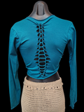Alira slashed tie top
