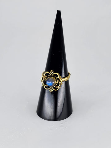 Labradorite tribal ring