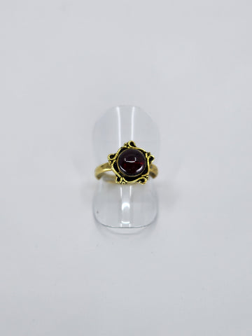 Garnet tribal ring