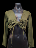 Alira slashed tie top