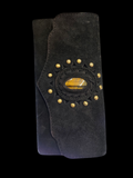 Vegan suede gemstone wallet