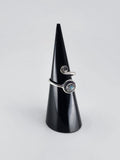 Gemstone spiral tribal ring