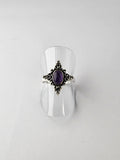 Amethyst tribal ring