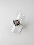 Rose Quartz tribal ring