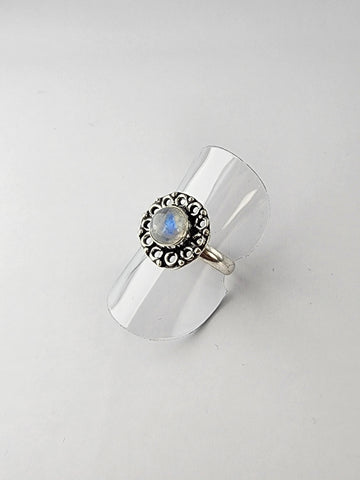 Moonstone tribal ring