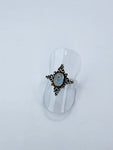 Moonstone tribal ring