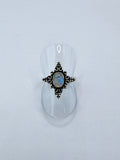 Moonstone tribal ring