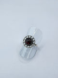 Garnet tribal ring