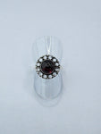 Garnet tribal ring
