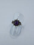 Amethyst tribal ring