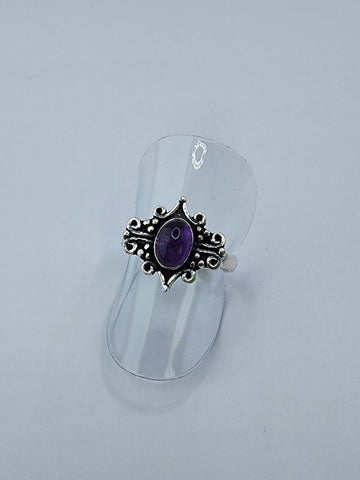 Amethyst tribal ring