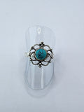 Blue Howlite tribal ring