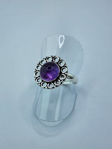 Amethyst tribal Ring