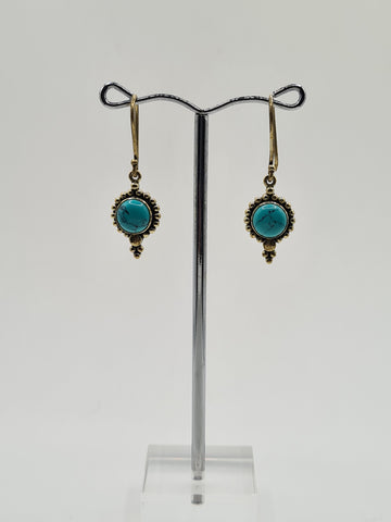 Blue Howlite Harmony drop earrings