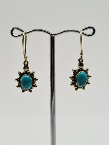 Blue Howlite Haven drop earrings