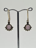 Rose Quartz Delphine drop earrings