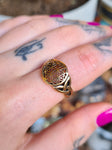 Flower of life & triquetra ring