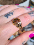 Flower of life & triquetra ring