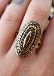 Bronze Aztec ring