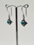 Blue Howlite Harley drop earrings
