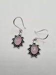 Rose Quartz Arabella drop earrings