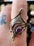 Gemstone Tribal Bronze ring