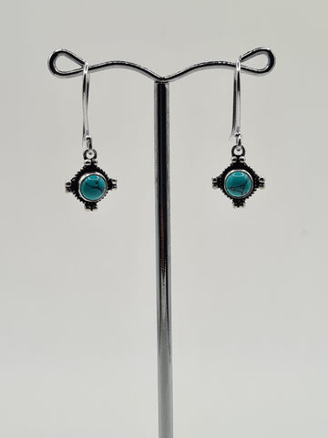 Blue Howlite Hope drop earrings