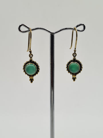 Green Aventurine Gaetana drop earrings