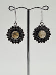 Labradorite Sun large drop earrings