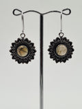 Labradorite Sun large drop earrings